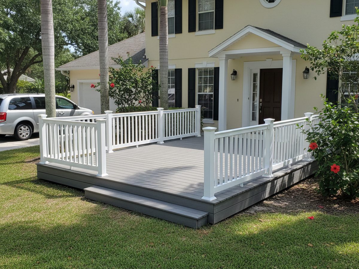 Custom Deck Design completed by Champion Deck Company in Sunland Park, NM